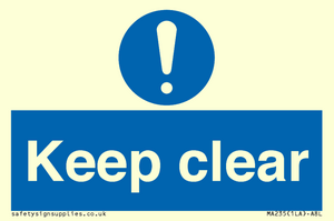 keep clear